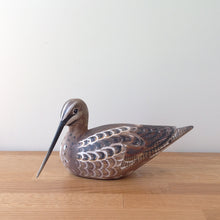 Load image into Gallery viewer, Archipelago Snipe Sitting Wood Carving