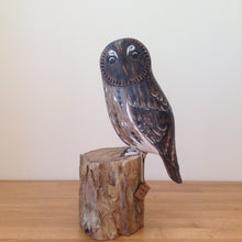 Load image into Gallery viewer, Archipelago Tawny Owl Wood Carving
