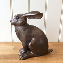 Load image into Gallery viewer, Lilac Leveret Bronze Frith Sculpture By Paul Jenkins