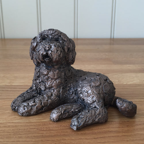 Koko Labradoodle  Bronze Frith Sculpture By Adrian Tinsley