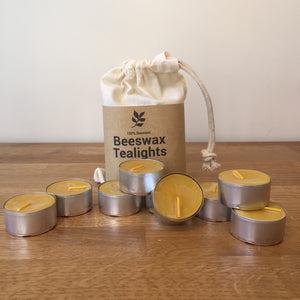 Beeswax Tealights  - Pack of 16 Natural Sustainable Country Gift