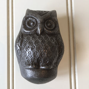 Owl Cast Iron Door knocker Antique Iron Vintage Country Cottage Style
