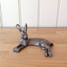 Load image into Gallery viewer, Honey Hare Lying Bronze Frith Sculpture By Paul Jenkins