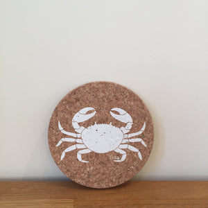 Cork Crab Coasters Set Of 4