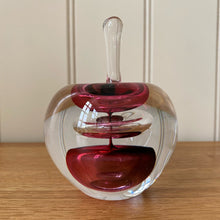 Load image into Gallery viewer, Svaja Forbidden Fruit Paperweight Red Glass Ornament
