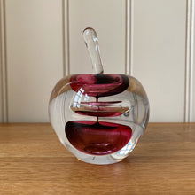 Load image into Gallery viewer, Svaja Forbidden Fruit Paperweight Red Glass Ornament