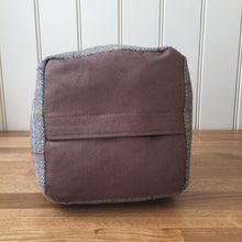 Load image into Gallery viewer, Tweedmill Tweed Square Door Stop - Tweed/Red