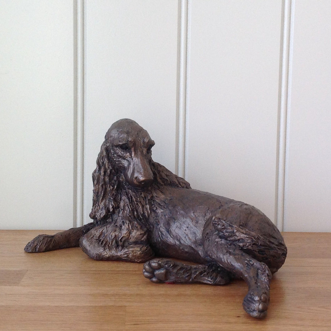 Monty Springer Spaniel Bronze Frith Sculpture By Harriet Dunn