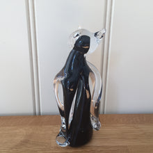 Load image into Gallery viewer, Svaja Katy Kitten Black Glass Ornament Paperweight