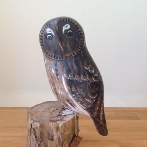 Archipelago Tawny Owl Wood Carving