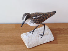 Load image into Gallery viewer, Archipelago Little Stint Standing Wood Carving