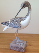 Load image into Gallery viewer, Archipelago Curlew Preening Wood Carving