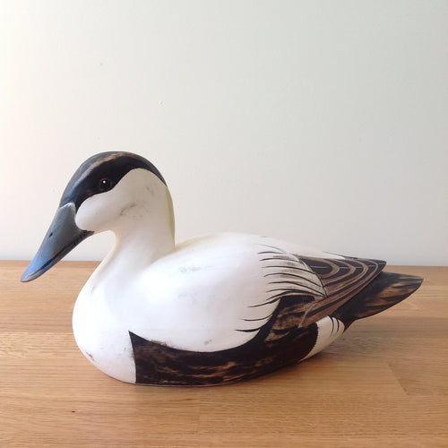 Archipelago Male Eider Duck Wood Carving