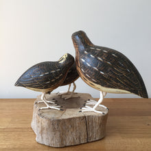 Load image into Gallery viewer, Archipelago Quail Block Wood Carving