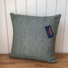 Load image into Gallery viewer, Tweedmill Pure New Wool Cushion Fishbone Olive