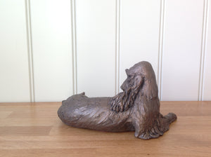Monty Springer Spaniel Bronze Frith Sculpture By Harriet Dunn