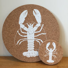 Load image into Gallery viewer, Cork Lobster Coasters Set Of 4