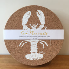 Load image into Gallery viewer, Cork Lobster Placemats Set Of 4