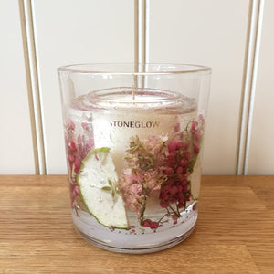 Stoneglow Candles Nature's Gift Apple Blossom Natural Wax Gel Candle