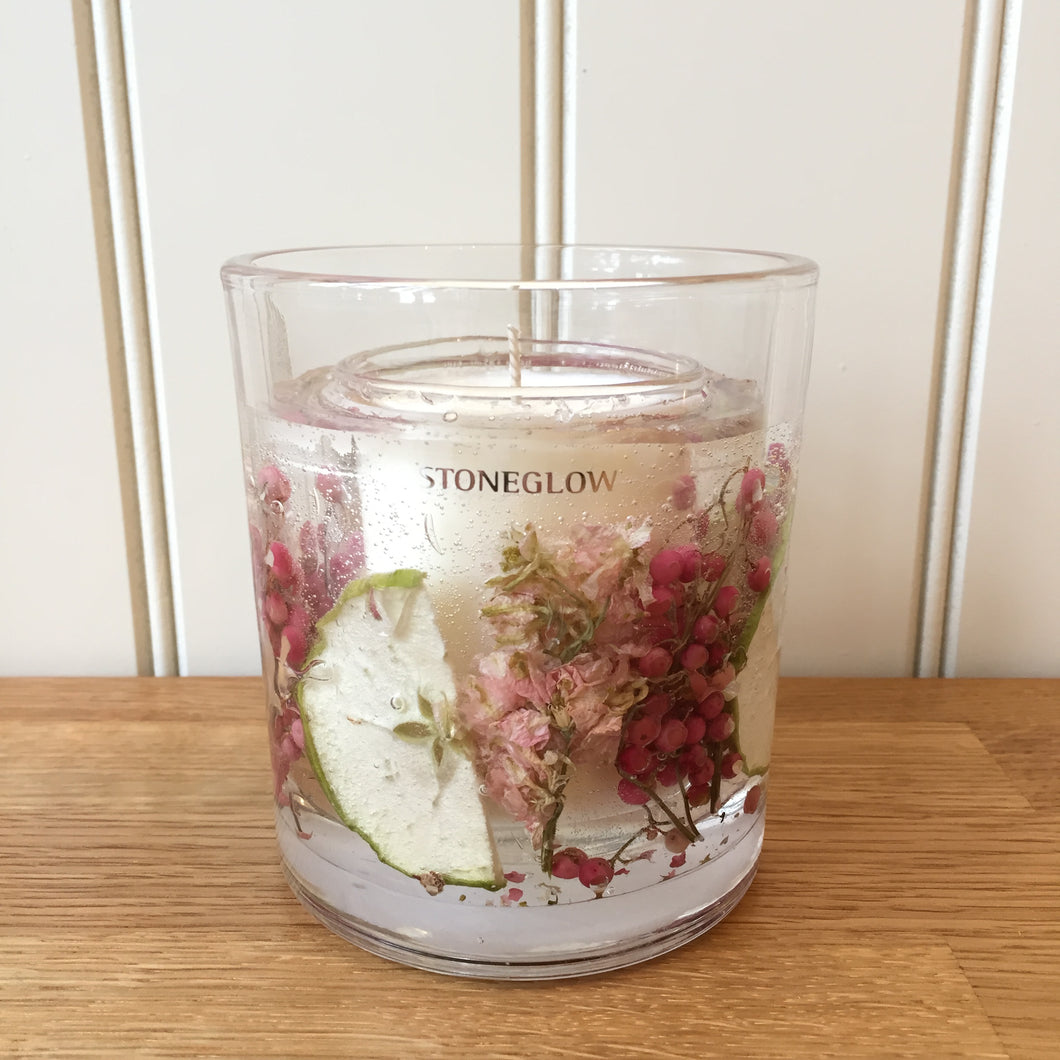 Stoneglow Candles Nature's Gift Apple Blossom Natural Wax Gel Candle