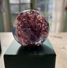 Load image into Gallery viewer, Botanical Heather Small Paperweight Made With Real Heather