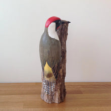 Load image into Gallery viewer, Archipelago Green Woodpecker Wood Carving