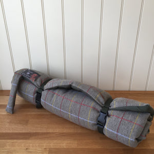 Tweedmill Luxury Dog Travel Bed with Waterproof Base - Grey/Tweed