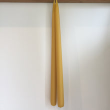 Load image into Gallery viewer, 100% Natural Pure UK Beeswax 14&quot; Dipped Candle  x 1 Pair British Made