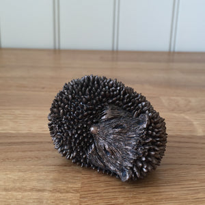 Zippo Baby Hedgehog Asleep Bronze Frith Sculpture By Thomas Meadows