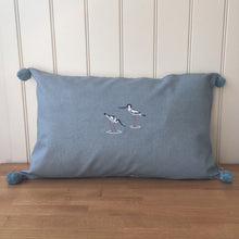 Load image into Gallery viewer, Coastal Birds Embroidered Cushion