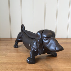 Cast Iron Dachshund Boot Scraper Dog Antique Style 12" 300mm Gift