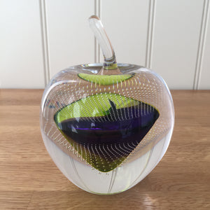 Svaja Forbidden Fruit Paperweights  Bubbles Glass Ornament