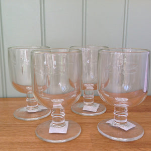 La Rochère Libellule Dragonfly Stemmed Water/Wine Glass Goblet Set of 6