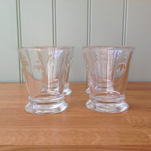 Load image into Gallery viewer, La Rochère Bee Glass Goblet/Tumbler Glass Set of 4