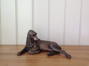Monty Springer Spaniel Bronze Frith Sculpture By Harriet Dunn