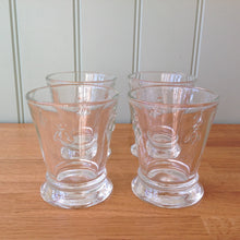 Load image into Gallery viewer, La Rochère Bee Glass Goblet/Tumbler Glass Set of 4