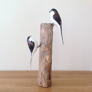 Archipelago Long Tailed Tit Wood Carving