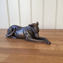 Load image into Gallery viewer, Chester Lurcher Bronze Frith Sculpture By Harriet Dunn