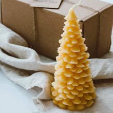 Load image into Gallery viewer, Beeswax Tree Candle Natural Sustainable Country Gift