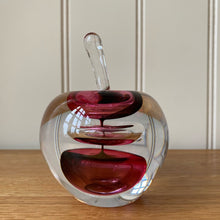 Load image into Gallery viewer, Svaja Forbidden Fruit Paperweight Red Glass Ornament