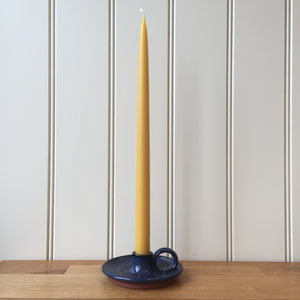 100% Natural Pure UK Beeswax 14" Dipped Candle  x 1 Pair British Made