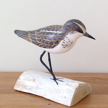 Load image into Gallery viewer, Archipelago Little Stint Standing Wood Carving