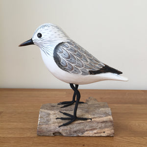 Archipelago Sanderling Standing Wood Carving