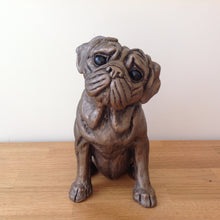 Load image into Gallery viewer, Rocky Pug Bronze Frith Sculpture By Harriet Dunn