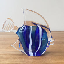 Load image into Gallery viewer, Svaja Clara Clown Fish Blue Glass Ornament Paperweight