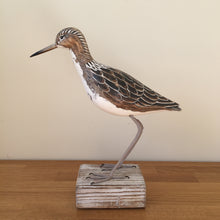 Load image into Gallery viewer, Archipelago Ruff Standing Straight Wood Carving