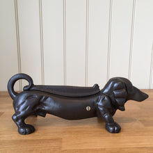 Load image into Gallery viewer, Cast Iron Dachshund Boot Scraper Dog Antique Style 12&quot; 300mm Gift