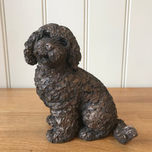 Load image into Gallery viewer, Jasper Cockapoo Bronze Frith Sculpture By Adrain Tinsley