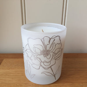 Stoneglow Scented Candle Day Flower New Collection Bergamot & Cedar