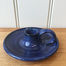 Load image into Gallery viewer, Wee-Willie-Winkie Candle Holder Glazed Blue